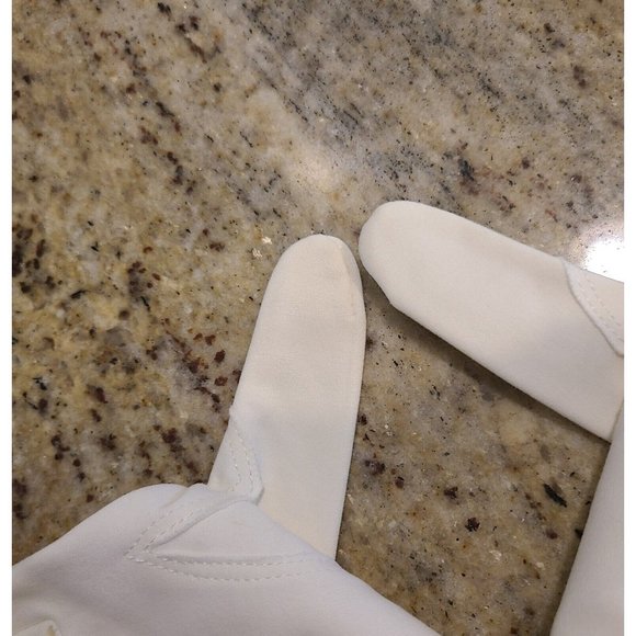 Accessories Vintage Size 7 M Off White Formal Stretch Cotton 13